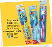 Clicks Kids Toothbrushes-Each