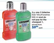 Listerine Kids’ Mouthwashes-500ml 