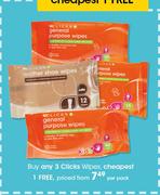 Clicks Wipes-Per Pack