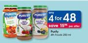 Purity 4th Foods-4x250ml Per Offer