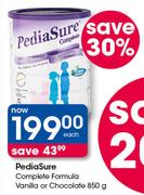 PediaSure Complete Formula Vanilla Or Chocolate-850g Each