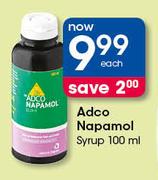 Adco Napamol Syrup-100ml Each