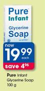 Pure Infant Glycerine Soap-100g Each