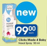 Clicks Made 4 Baby Nasal Spray-50ml Each