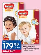 Huggies Gold Disposable Nappies Jumbo Pack-Per Pack