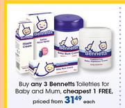 Bennetts Toiletries For Baby And Mum-Each