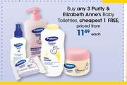 Purity & Elizabeth Anne's Baby Toiletries-Each