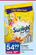 Sunlight 2 In 1 Auto Washing Powder-3Kg