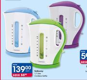 Safeway 1.7Ltr Cordless Kettle-Each