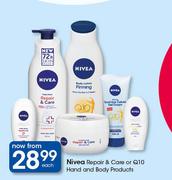 Nivea Repair & Care Q10 Hand & Body Products-Each