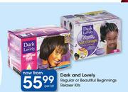 Dark & Lovely Regular Or Beautiful Beginnings Relaxer Kits-Per Kit