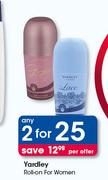 Yardley Roll On For Women-For 2