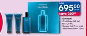 Davidoff Cool Water Gift Set EDT-125ml, Shower Gel-75ml & Aftershave Balm-75ml Per Set