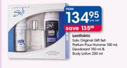 Lentheric Solo Original Gift Set Parfum Pour Homme-100ml,Deodorant-150ml & Body Lotion-250ml Per Set