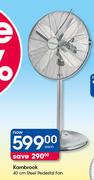 Kambrook 40cm Steel Pedestal Fan-Each