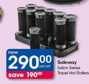 Safeway Salon Series Travel Hot Rollers-Per Set