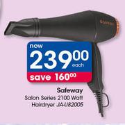 Safeway Salon Series 2100 Watt Hairdryer JA-U82005-Each