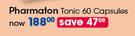 Pharmaton Tonic 60 Capsules-Per Pack