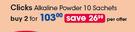Clicks Alkaline Powder-2 x 10 Sachets