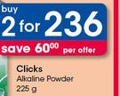 Clicks Alkaline Powder-2 x 225g