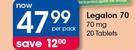 Legalon 70 70mg 20 Tablets-Per Pack