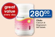 Clicks Calcium Magnesium 365 Tablets-Per Pack