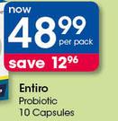Entiro Probiotic 10 Capsules-Per Pack