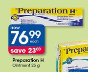 Preparation H Ointment-25g Each