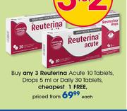 Reuterina Acute 10 Tablets, Drops-5ml Or Daily 30 Tablets-Each