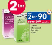 Clicks Effervescent Granules-2 x 120g