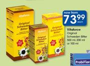 Vitaforce Original Schweden Bitter-500ml, 200ml Or 100ml Each