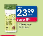 Clicks Aloe 30 Tablets-Each