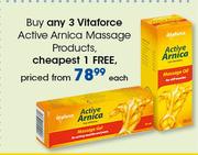 Vitaforce Active Arnica Massage Products-Each