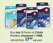Clicks Plasters-Per Pack