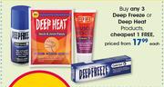 Deep Freeze Or Deep Heat Products-Each