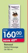 Remesol Herbal Massage Oil-100ml Per Pack
