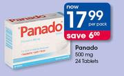 Panado 500mg 24 Tablets-Per Pack