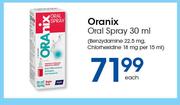 Oranix Oral Spray-30ml Each