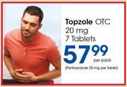 Topzole OTC 20mg 7 Tablets-Per Pack