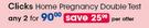 Clicks Home Pregnancy Double Test-For 2 Per Offer