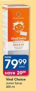 Viral Choice Junior Syrup-200ml Each