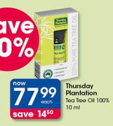 Thursday Plantation Tea Tree Oil 100%-10ml Each