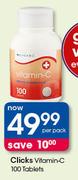 Clicks Vitamin-C 100 Tablets-Per Pack