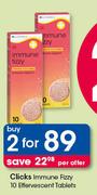 Clicks Immune Fizzy 10 Effervescent Tablets-For 2 Per Offer