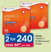 Clicks Vitamin C 30 Effervescent Tablets-For 2 Per Offer