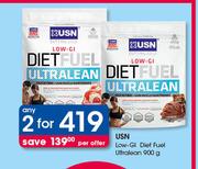 USN Low-Gl Diet Fuel Ultralean-2 x 900g