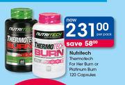 Nutritech Thermotech For Her Burn Or Platinum Burn 120 Capsules-Per Pack
