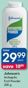 Johnson's Antiseptic Foot Powder-200g Each