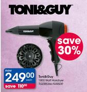 Toni&Guy 1800 Watt Hairdryer(TGDR5366/5355DR)-Each