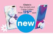Claire's Pop Sockets And Cable Critters-Each